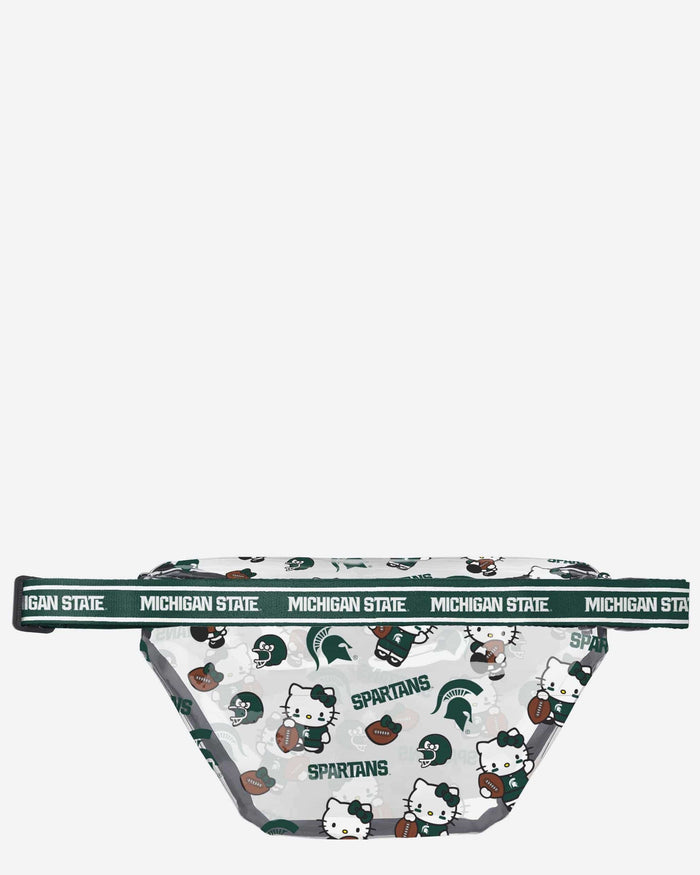 Michigan State Spartans Hello Kitty® Clear Fanny Pack FOCO - FOCO.com