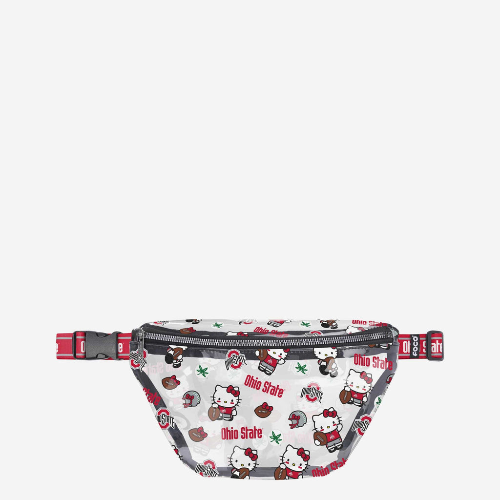 Ohio State Buckeyes Hello Kitty® Clear Fanny Pack FOCO - FOCO.com