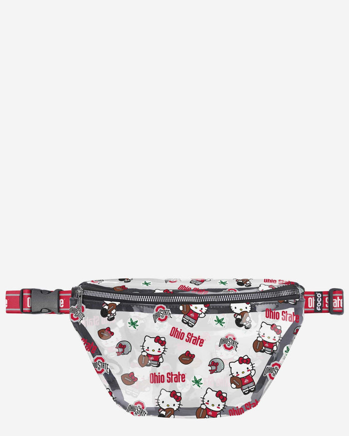 Ohio State Buckeyes Hello Kitty® Clear Fanny Pack FOCO - FOCO.com