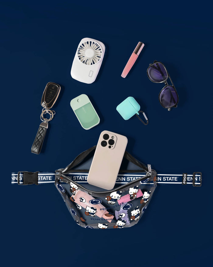 Penn State Nittany Lions Hello Kitty® Clear Fanny Pack FOCO - FOCO.com