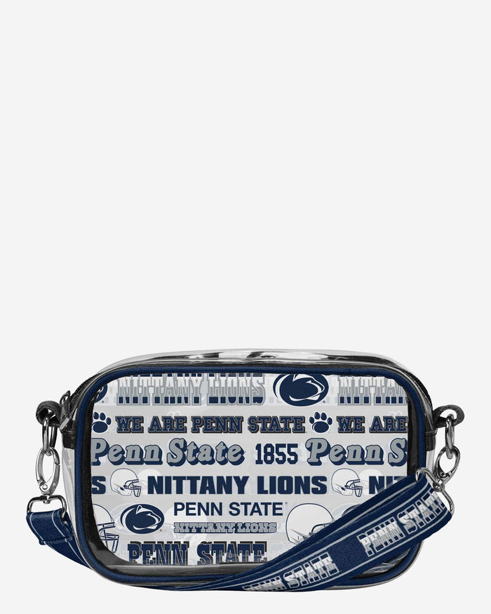 Penn State Nittany Lions Repeat Retro Print Clear Crossbody Bag FOCO - FOCO.com