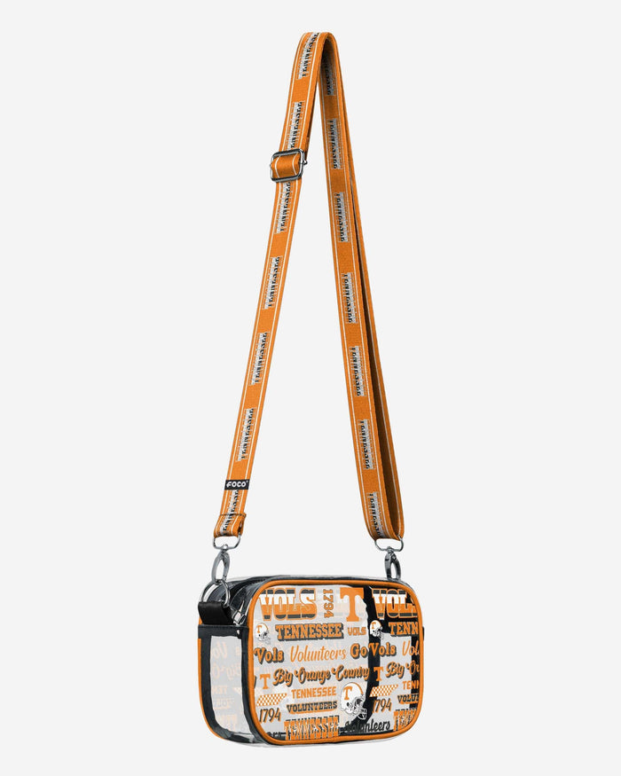 Tennessee Volunteers Repeat Retro Print Clear Crossbody Bag FOCO - FOCO.com