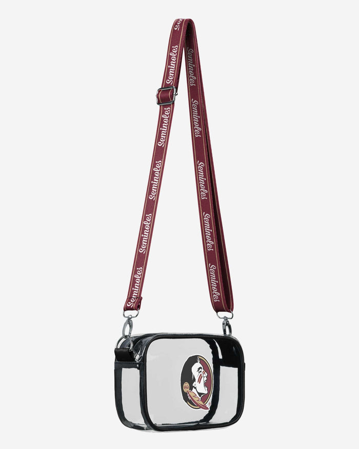 Florida State Seminoles Team Stripe Clear Crossbody Bag FOCO - FOCO.com