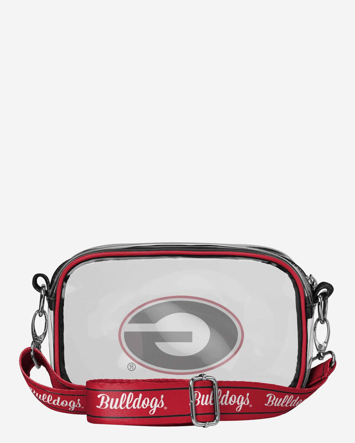 Georgia Bulldogs Team Stripe Clear Crossbody Bag FOCO - FOCO.com