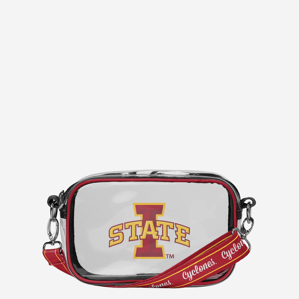 Iowa State Cyclones Team Stripe Clear Crossbody Bag FOCO - FOCO.com