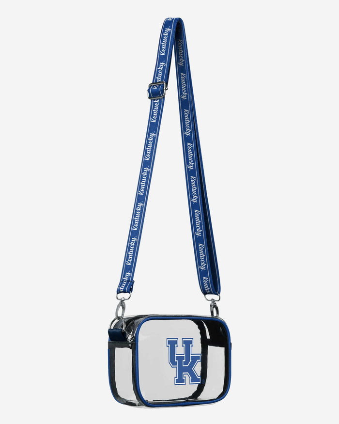 Kentucky Wildcats Team Stripe Clear Crossbody Bag FOCO - FOCO.com