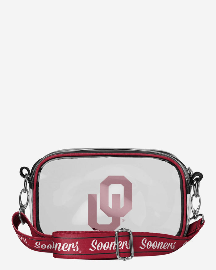 Oklahoma Sooners Team Stripe Clear Crossbody Bag FOCO - FOCO.com