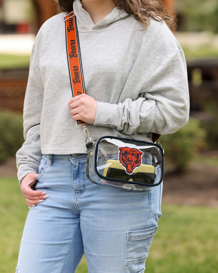Chicago Bears Chenille Logo Clear Crossbody Bag FOCO - FOCO.com