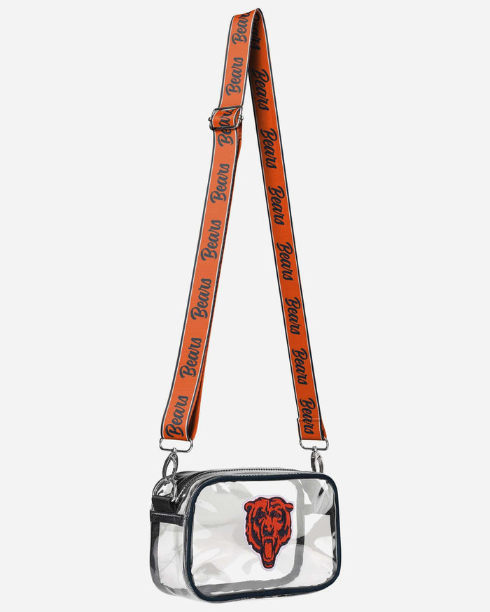 Chicago Bears Chenille Logo Clear Crossbody Bag FOCO - FOCO.com
