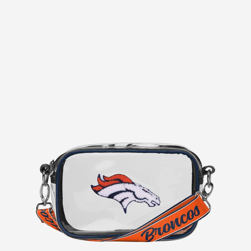 Denver Broncos Chenille Logo Clear Crossbody Bag FOCO - FOCO.com