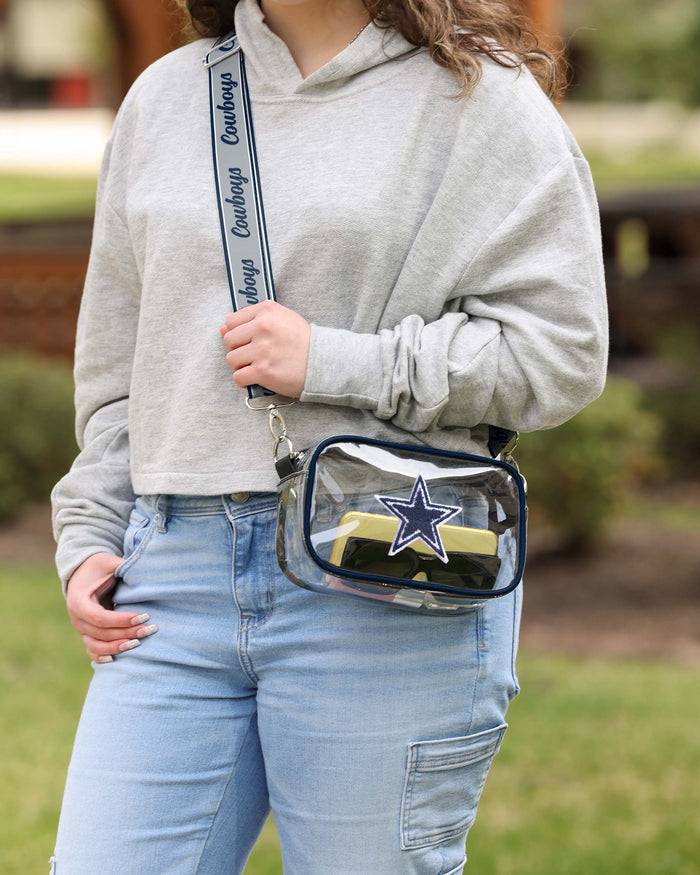 Dallas Cowboys Chenille Logo Clear Crossbody Bag FOCO - FOCO.com