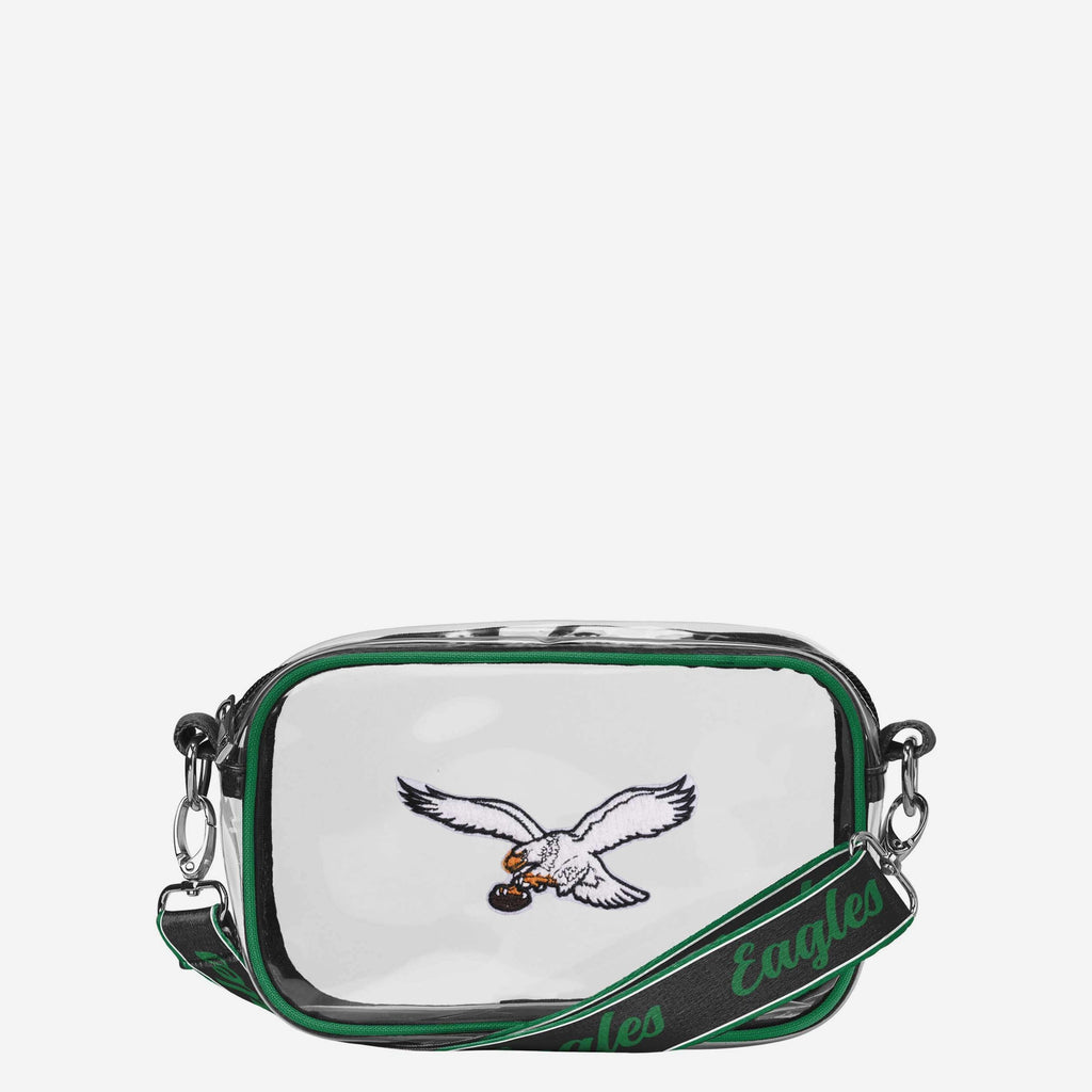 Philadelphia Eagles Chenille Logo Clear Crossbody Bag FOCO - FOCO.com