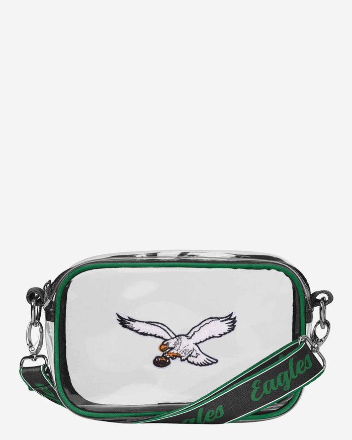 Philadelphia Eagles Chenille Logo Clear Crossbody Bag FOCO - FOCO.com