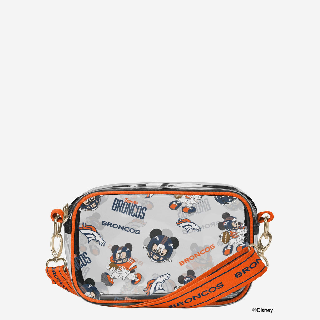 Denver Broncos Mickey Mouse Disney Repeat Print Clear Crossbody Bag FOCO - FOCO.com