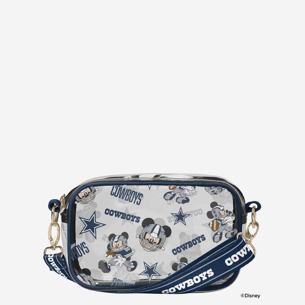 Dallas Cowboys Mickey Mouse Disney Repeat Print Clear Crossbody Bag FOCO - FOCO.com