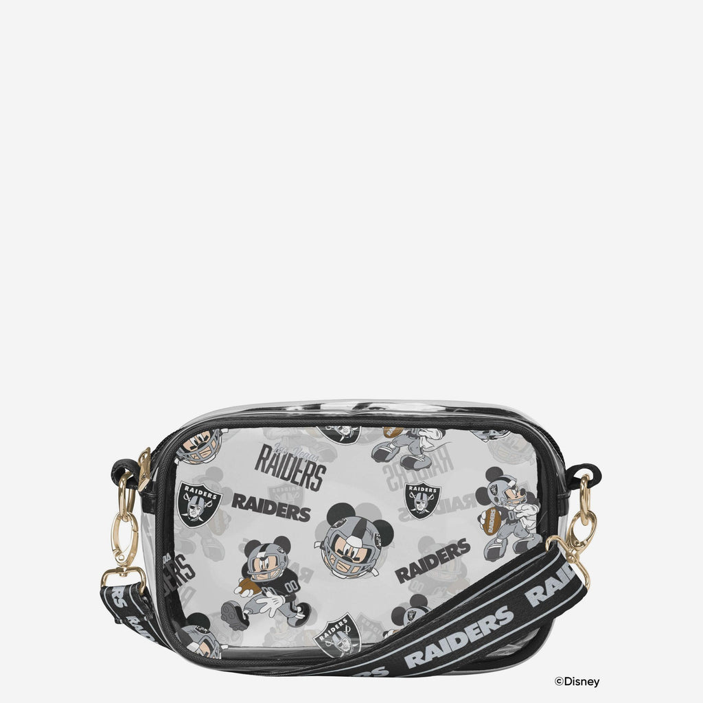 Las Vegas Raiders Mickey Mouse Disney Repeat Print Clear Crossbody Bag FOCO - FOCO.com
