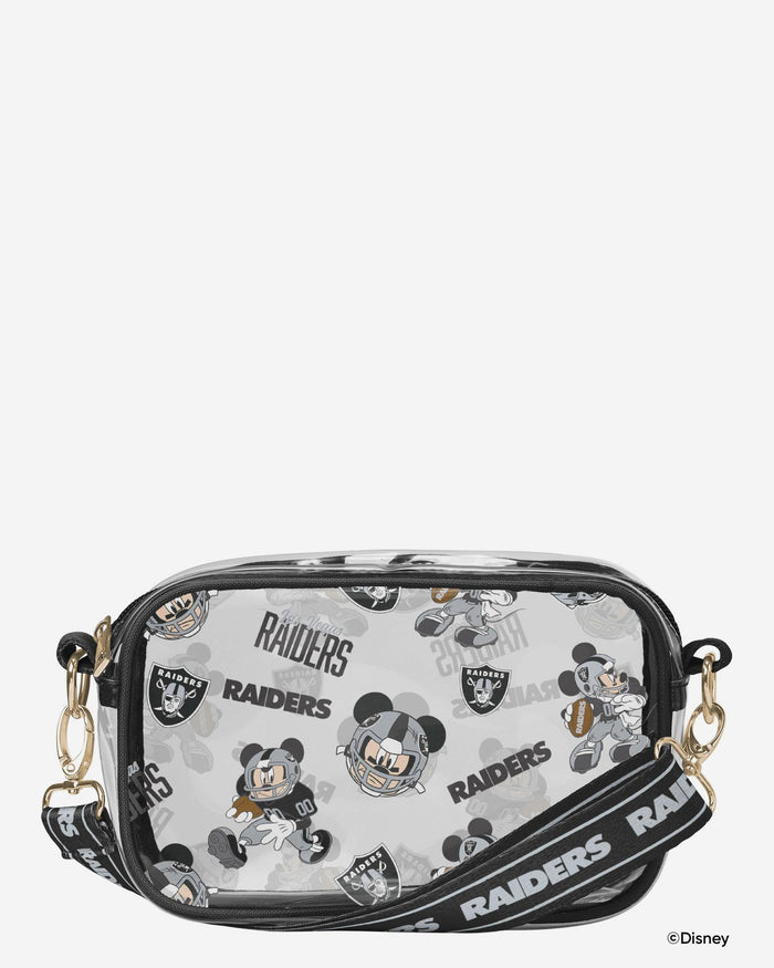 Las Vegas Raiders Mickey Mouse Disney Repeat Print Clear Crossbody Bag FOCO - FOCO.com