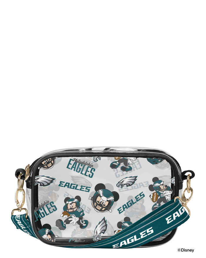 Philadelphia Eagles Mickey Mouse Disney Repeat Print Clear Crossbody Bag FOCO - FOCO.com