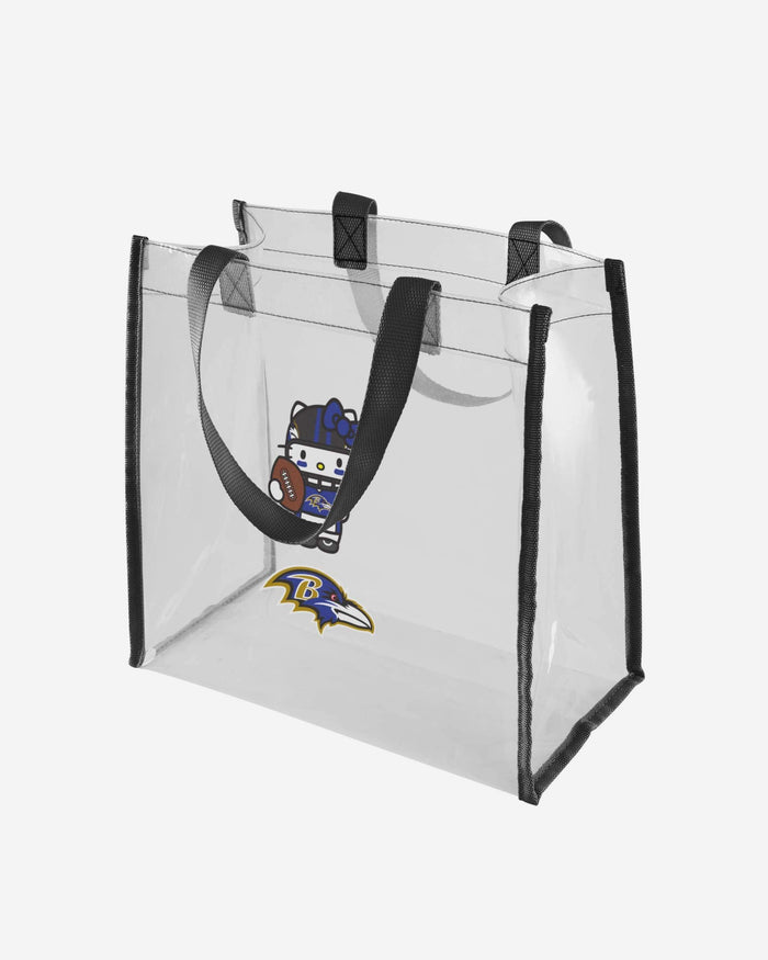 Baltimore Ravens Hello Kitty® Clear Tote Bag FOCO - FOCO.com