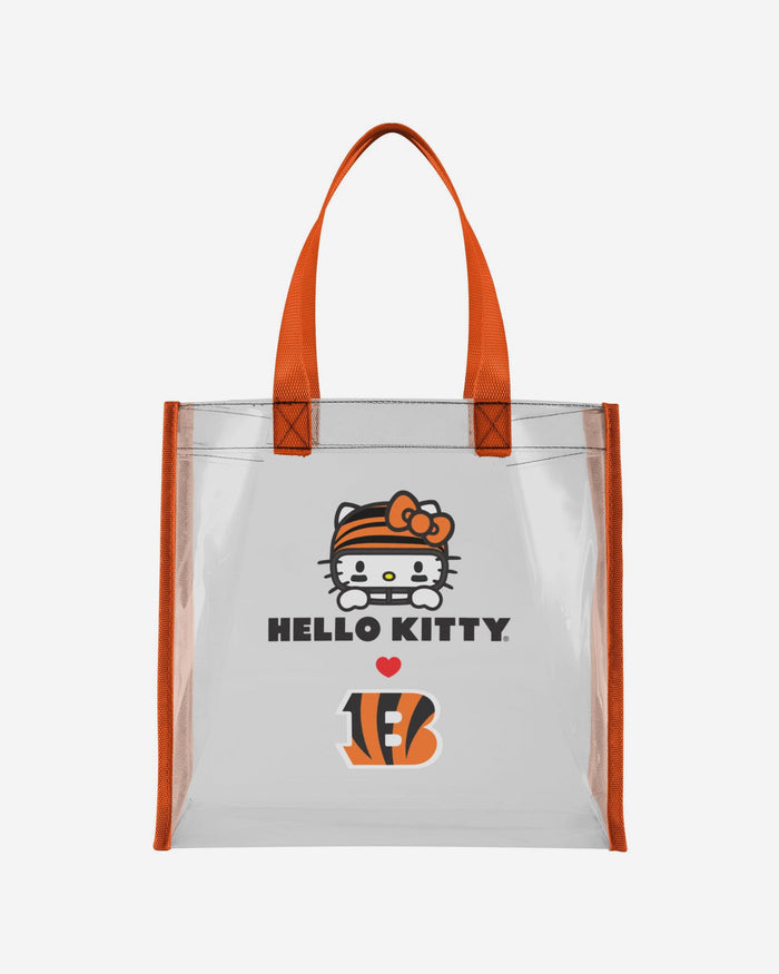Cincinnati Bengals Hello Kitty® Clear Tote Bag FOCO - FOCO.com