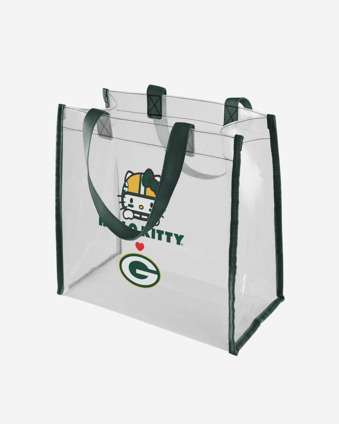 Green Bay Packers Hello Kitty® Clear Tote Bag FOCO - FOCO.com