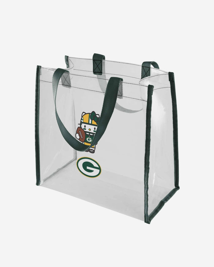 Green Bay Packers Hello Kitty® Clear Tote Bag FOCO - FOCO.com