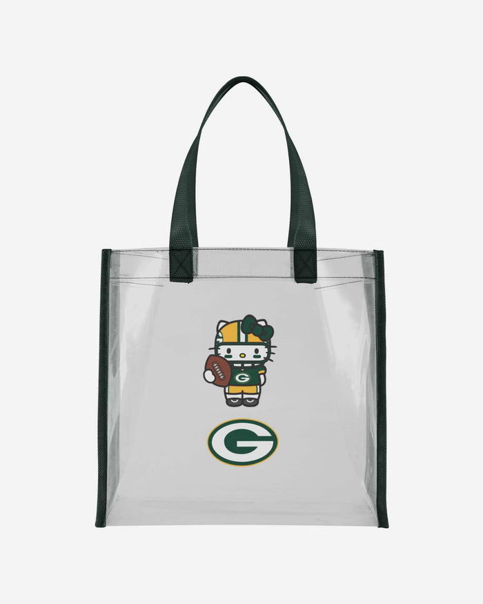 Green Bay Packers Hello Kitty® Clear Tote Bag FOCO - FOCO.com