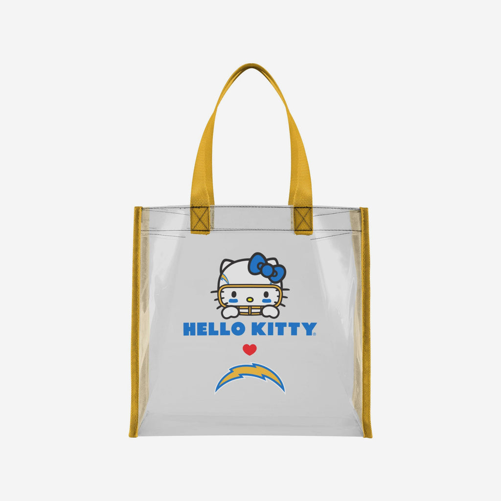 Los Angeles Chargers Hello Kitty® Clear Tote Bag FOCO - FOCO.com