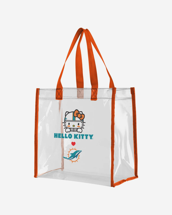 Miami Dolphins Hello Kitty® Clear Tote Bag FOCO - FOCO.com
