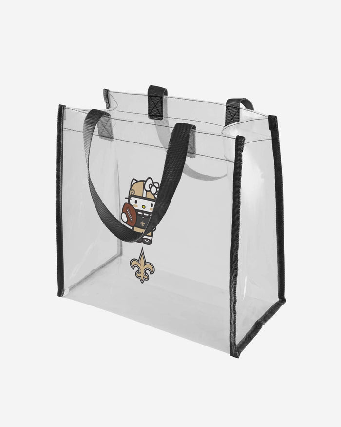 New Orleans Saints Hello Kitty® Clear Tote Bag FOCO - FOCO.com