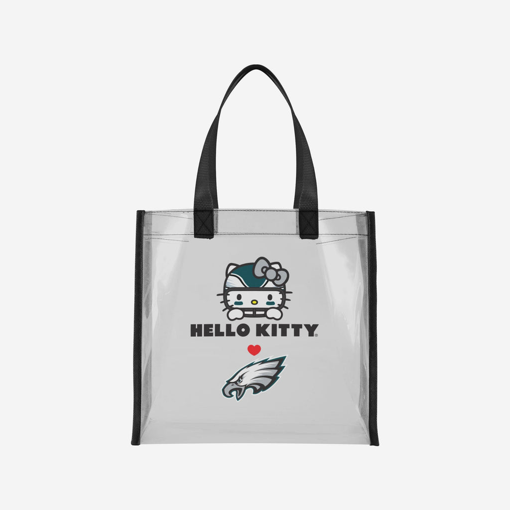 Philadelphia Eagles Hello Kitty® Clear Tote Bag FOCO - FOCO.com