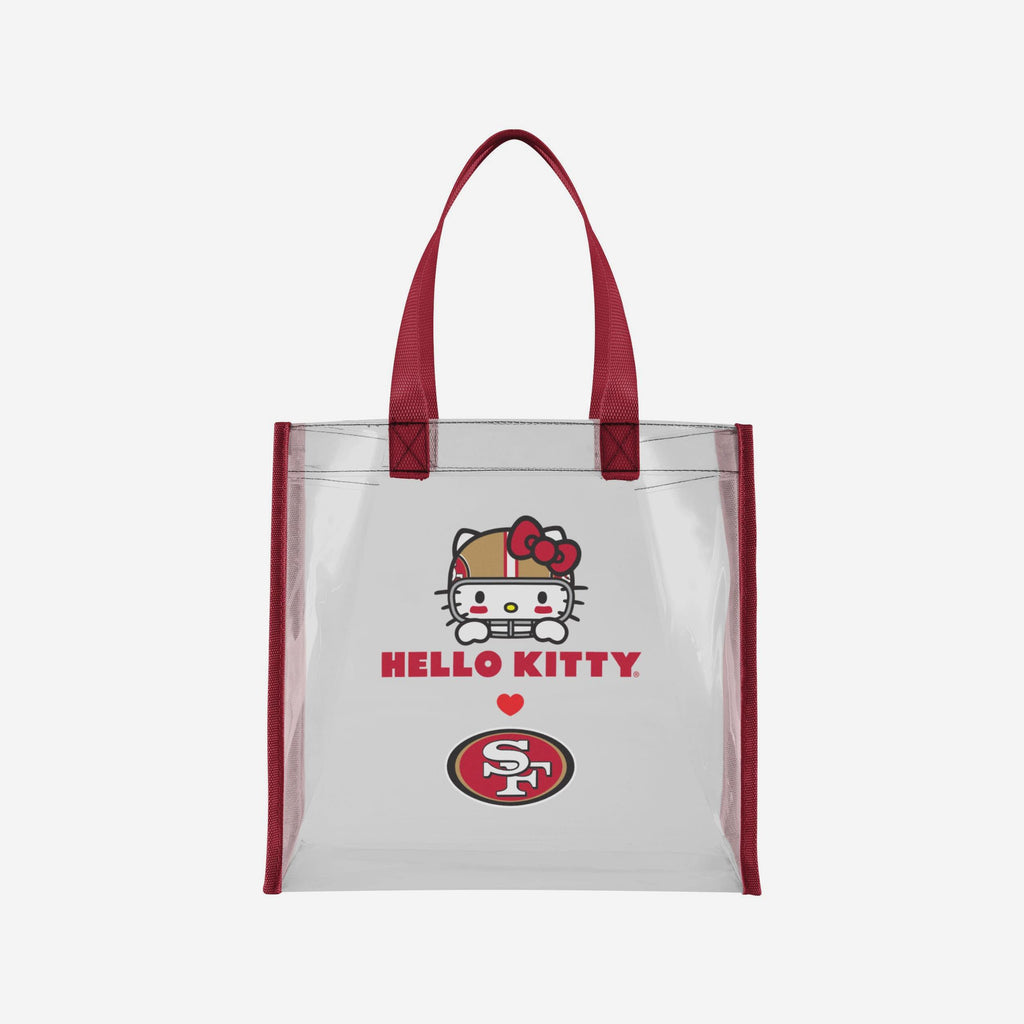 San Francisco 49ers Hello Kitty® Clear Tote Bag FOCO - FOCO.com