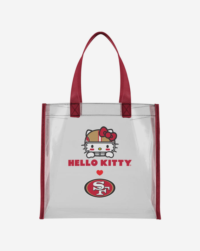 San Francisco 49ers Hello Kitty® Clear Tote Bag FOCO - FOCO.com