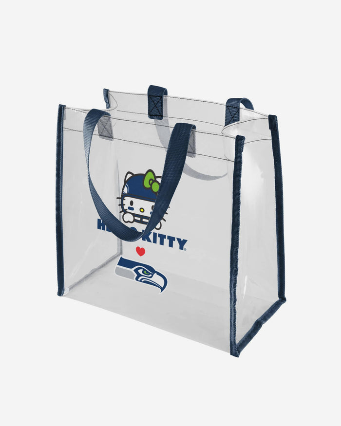 Seattle Seahawks Hello Kitty® Clear Tote Bag FOCO - FOCO.com