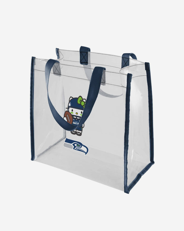 Seattle Seahawks Hello Kitty® Clear Tote Bag FOCO - FOCO.com