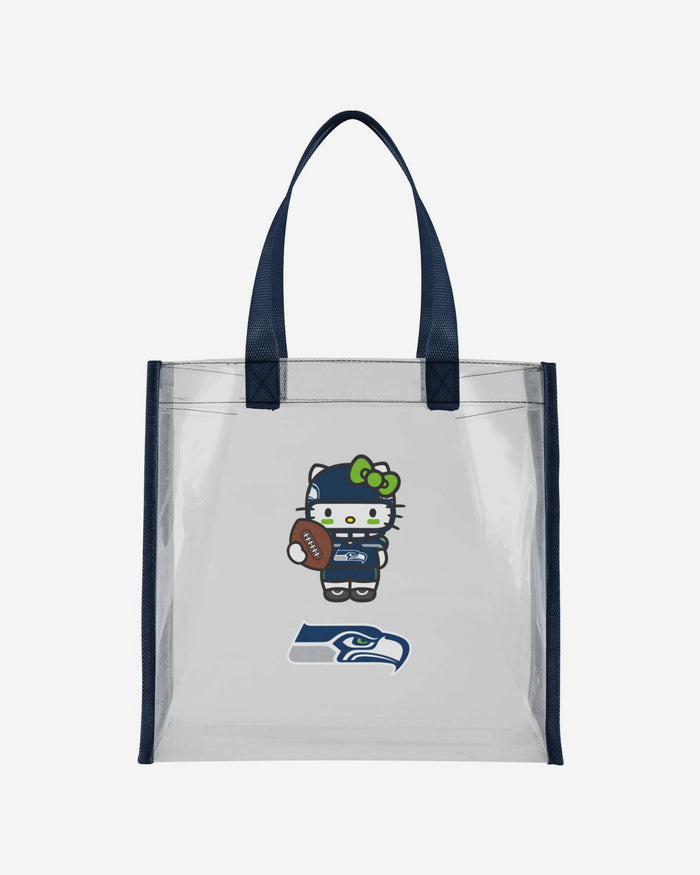 Seattle Seahawks Hello Kitty® Clear Tote Bag FOCO - FOCO.com