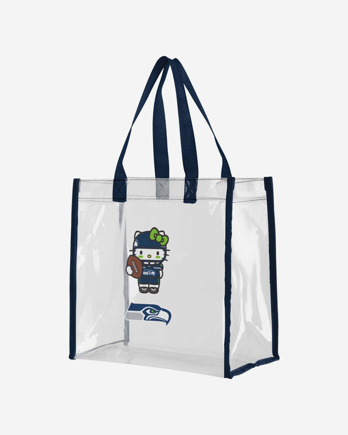 Seattle Seahawks Hello Kitty® Clear Tote Bag FOCO - FOCO.com