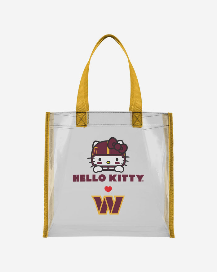 Washington Commanders Hello Kitty® Clear Tote Bag FOCO - FOCO.com