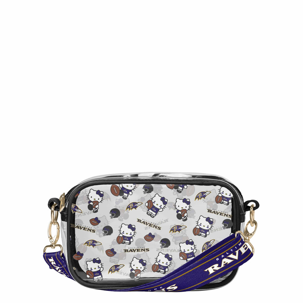 Baltimore Ravens Hello Kitty® Clear Crossbody Bag FOCO - FOCO.com