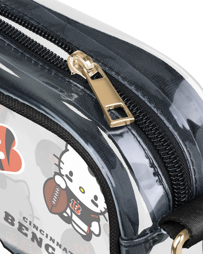 Cincinnati Bengals Hello Kitty® Clear Crossbody Bag FOCO - FOCO.com