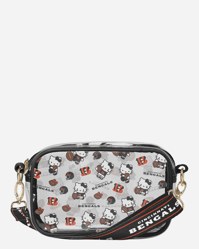 Cincinnati Bengals Hello Kitty® Clear Crossbody Bag FOCO - FOCO.com