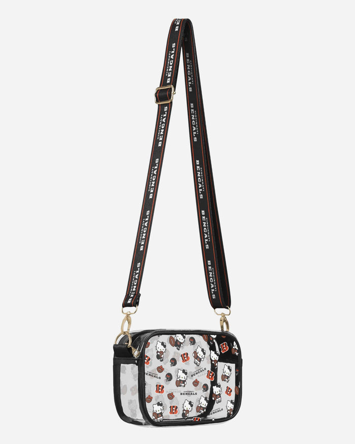 Cincinnati Bengals Hello Kitty® Clear Crossbody Bag FOCO - FOCO.com