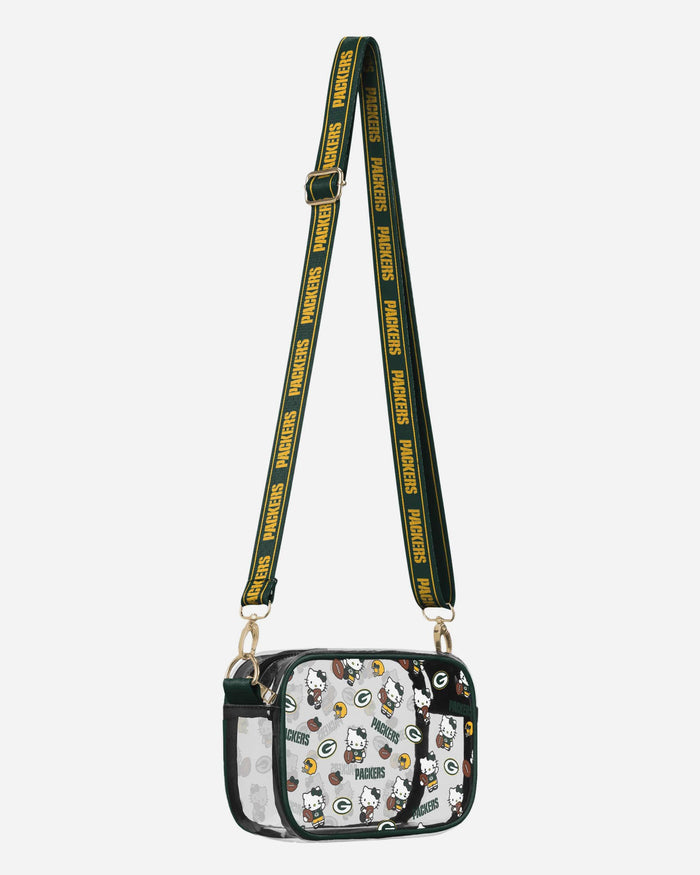 Green Bay Packers Hello Kitty® Clear Crossbody Bag FOCO - FOCO.com