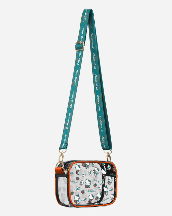 Miami Dolphins Hello Kitty® Clear Crossbody Bag FOCO - FOCO.com