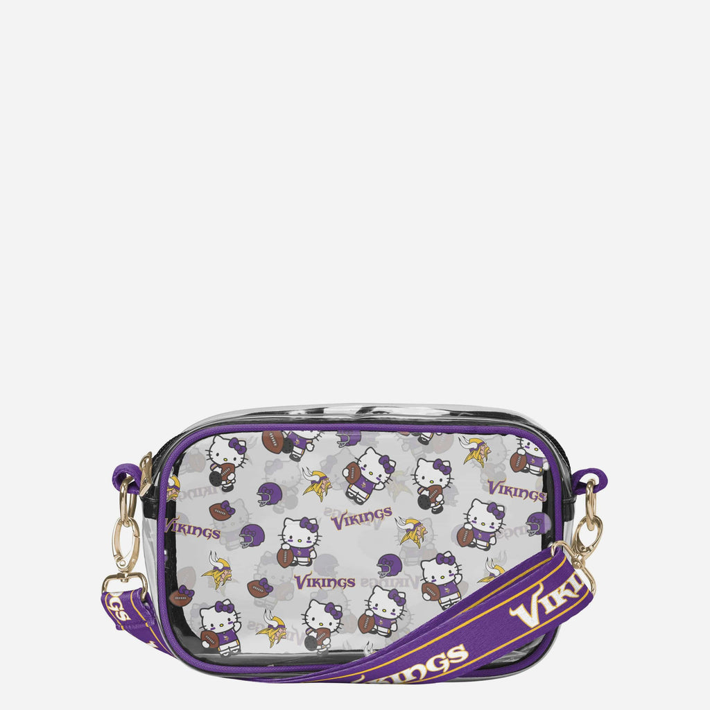 Minnesota Vikings Hello Kitty® Clear Crossbody Bag FOCO - FOCO.com