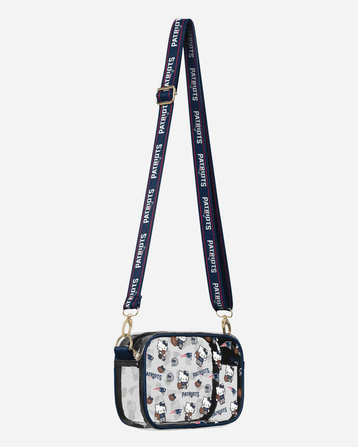 New England Patriots Hello Kitty® Clear Crossbody Bag FOCO - FOCO.com
