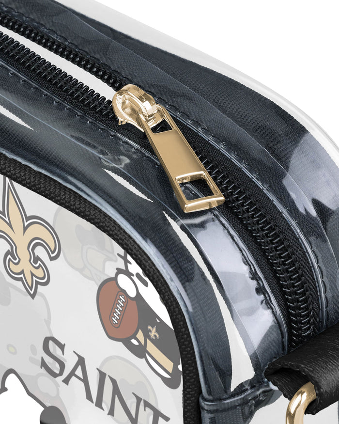 New Orleans Saints Hello Kitty® Clear Crossbody Bag FOCO - FOCO.com