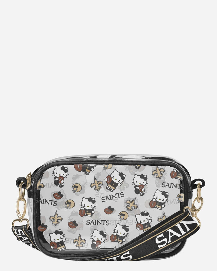New Orleans Saints Hello Kitty® Clear Crossbody Bag FOCO - FOCO.com