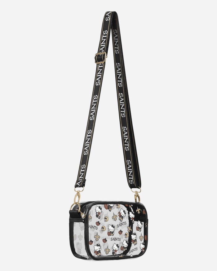 New Orleans Saints Hello Kitty® Clear Crossbody Bag FOCO - FOCO.com