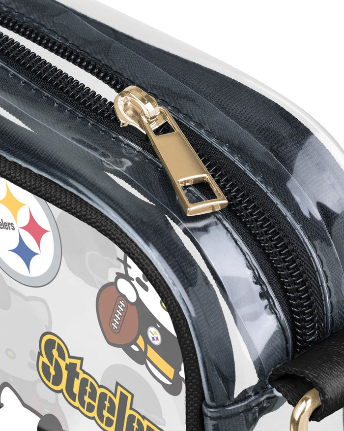 Pittsburgh Steelers Hello Kitty® Clear Crossbody Bag FOCO - FOCO.com